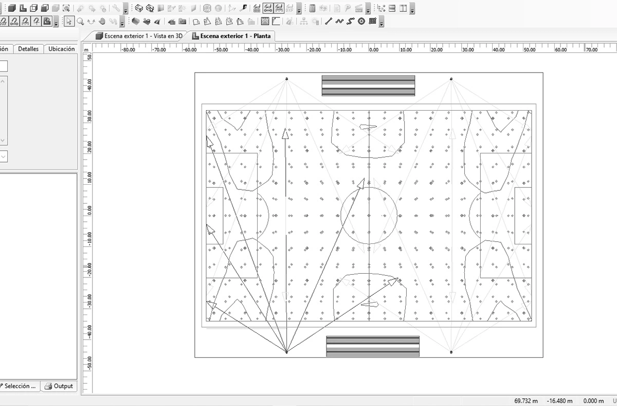 Estudio lumínico deportivo